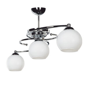 Three-light ceiling light PWL-0966 pakoworld E27 silver-white 80x27x34.5cm 147-000015