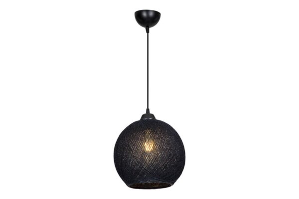 Φωτιστικό οροφής Leshia pakoworld Ε27 μαύρο Φ26×72εκ 147-000054