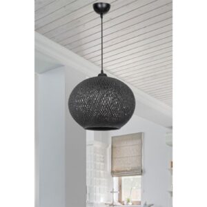 Φωτιστικό οροφής Leshia pakoworld Ε27 μαύρο Φ38x75cm 147-000055