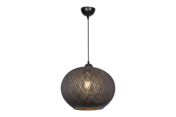 Φωτιστικό οροφής Leshia pakoworld Ε27 μαύρο Φ38x75cm 147-000055