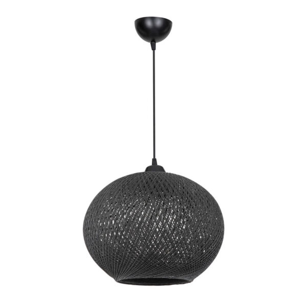 Φωτιστικό οροφής Leshia pakoworld Ε27 μαύρο Φ38x75cm 147-000055