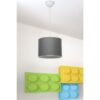 Φωτιστικό οροφής PWL-1115 pakoworld Ε27 γκρι-λευκό Φ22×60εκ 147-000059