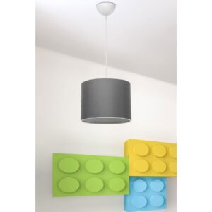 Φωτιστικό οροφής PWL-1115 pakoworld Ε27 γκρι-λευκό Φ22×60εκ 147-000059