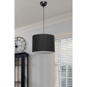 Φωτιστικό οροφής PWL-1115 pakoworld Ε27 μαύρο Φ22x60cm 147-000060