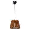 Φωτιστικό οροφής PWL-1116 pakoworld Ε27 καφέ Φ20x60cm 147-000061
