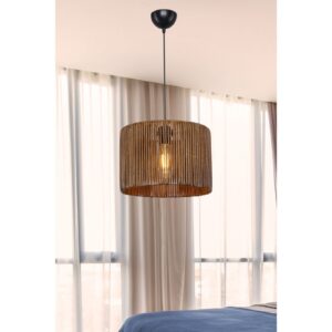 Φωτιστικό οροφής PWL-1117 pakoworld Ε27 καφέ Φ30×75εκ 147-000062