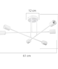 Φωτιστικό οροφής PWL-1122 pakoworld Ε27 χρυσό Φ61×25εκ 147-000071