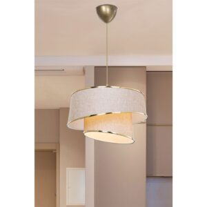 Ceiling light PWL-1127 pakoworld Å27 beige-brown-golden D32.5x65cm 147-000077