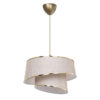 Ceiling light PWL-1127 pakoworld Å27 beige-brown-golden D32.5x65cm 147-000077