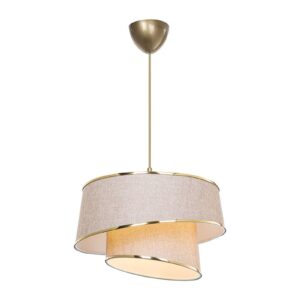 Ceiling light PWL-1127 pakoworld Å27 beige-brown-golden D32.5x65cm 147-000077