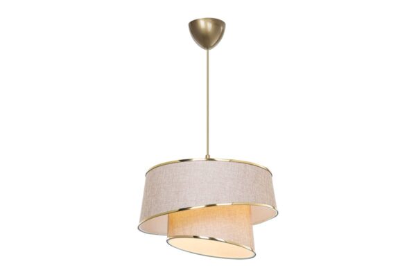 Ceiling light PWL-1127 pakoworld Å27 beige-brown-golden D32.5x65cm 147-000077