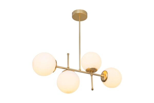 Φωτιστικό οροφής PWL-1128 pakoworld Ε27 χρυσό 70x20x65εκ 147-000078