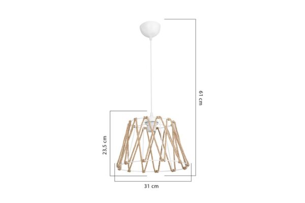 Ceiling light PWL-1160 pakoworld Å27 beige D31x71cm 147-000117