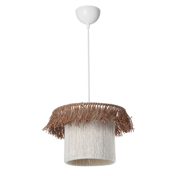 Ceiling light Liberty pakoworld Å27 white-beige D32x75cm 147-000127