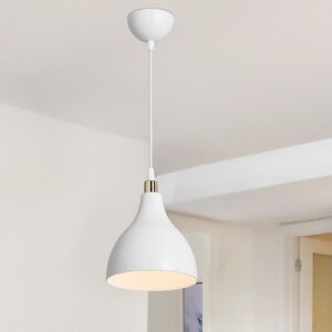 Φωτιστικό οροφής μονόφωτο Lofty pakoworld Ε27 λευκό Φ18×56εκ 147-000130