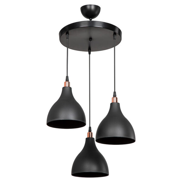 Ceiling light Lofty pakoworld Å27 black D40x80cm 147-000131