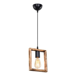 Φωτιστικό οροφής μονόφωτο Isolate pakoworld Ε27 καρυδί 18.5x3x66εκ 147-000136