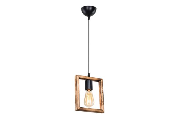 Φωτιστικό οροφής μονόφωτο Isolate pakoworld Ε27 καρυδί 18.5x3x66εκ 147-000136