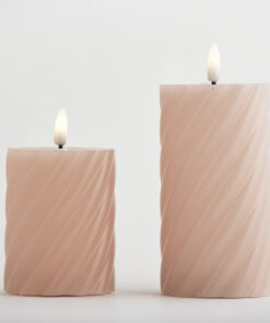 ΚΕΡΙ ΜΠΑΤΑΡΙΑΣ ΜΕ ΦΛΟΓΑ, ΡΟΖ, ΜΕ ΧΡΟΝΟΔΙΑΚΟΠΤΗ, 7x16cm EUROLAMP – 147-15103