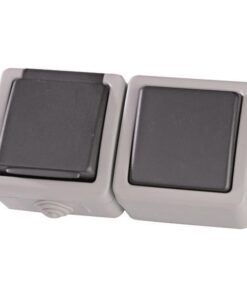 ΔΙΑΚΟΠΤΗΣ Α/R KAI ΠΡΙΖΑ ΣΟΥΚΟ ΓΚΡΙ IP54 EUROLAMP – 147-16215