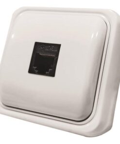 ΠΡΙΖΑ ΜΙΝΙ DATA ΜΟΝΗ RJ45 8P8C ΛΕΥΚΗ IP20 EUROLAMP – 147-16245