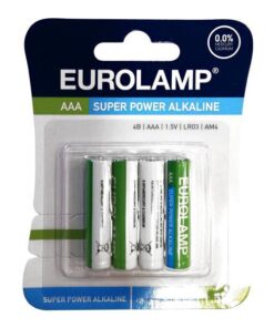 ΜΠΑΤΑΡΙΑ ΑΛΚΑΛΙΚΗ 1.5 V ΑΑΑ LR03 EUROLAMP – 147-24100