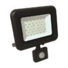 ΠΡΟΒΟΛΕΑΣ LED SMD ΜΕ ΠΕΡΙΣΤΡΕΦΟΜΕΝΟ ΑΝΙΧΝΕΥΤΗ ΚΙΝΗΣΗΣ PLUS 30W ΜΑΥΡΟΣ IP44 6500K PLUS EUROLAMP – 147-69636