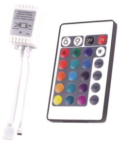ΑΣΥΡΜΑΤΟ IR CONTROLLER RGB DC 5V/30W 12V/72W 24V/144W EUROLAMP – 147-70601