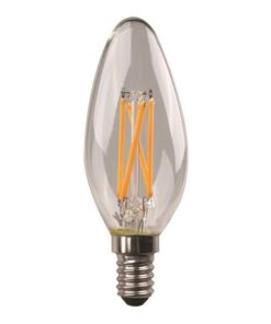 ΛΑΜΠΑ LED CROSSED DIMMABLE FILAMENT 6.5W E14 3000K 220V CLEAR EUROLAMP – 147-78173