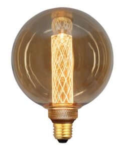 ΛΑΜΠΑ LED ΓΛΟΜΠΟΣ G125 3,5W Ε27 2000K 220-240V GOLD GLASS DIMMABLE EUROLAMP – 147-81823