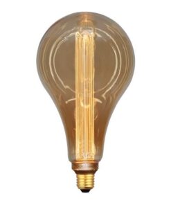 ΛΑΜΠΑ LED ΑΧΛΑΔΙ P165 3,5W Ε27 2000K 220-240V GOLD GLASS DIMMABLE EUROLAMP – 147-81832