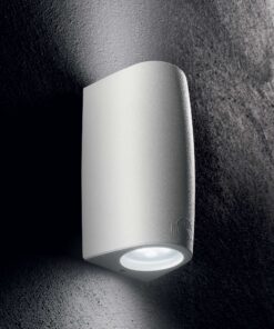 IDEAL LUX Φωτιστικό Τοίχου Βεράντας KEOPE 2xGU10 IP55 Λευκού Χρώματος – 147772