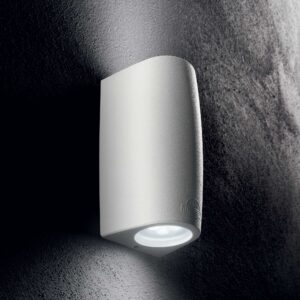 IDEAL LUX Φωτιστικό Τοίχου Βεράντας KEOPE 2xGU10 IP55 Λευκού Χρώματος – 147772