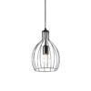 IDEAL LUX Κρεμαστό Φωτιστικό AMPOLLA-2 1xE27 Μαύρου Χρώματος – 148151