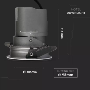 LED φωτιστικό οροφής χωνευτό στρογγυλό Cree LED 15W 3000K Θερμό λευκό ρυθμιζόμενο CRI></noscript>95 V-TAC – 1483