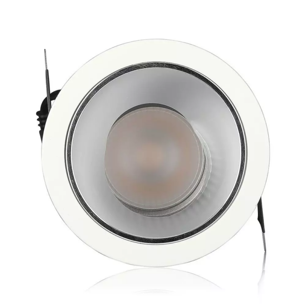 LED φωτιστικό οροφής χωνευτό στρογγυλό Cree LED 15W 4000K Φυσικό λευκό ρυθμιζόμενο CRI>95 V-TAC – 1484