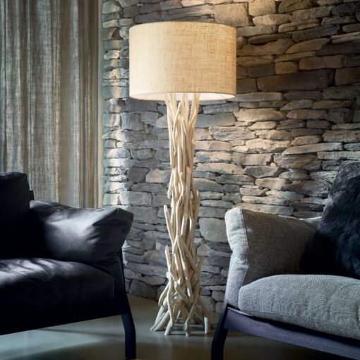IDEAL LUX Φωτιστικό Δαπέδου DRIFTWOOD 1xE27 Ξύλο – 148939