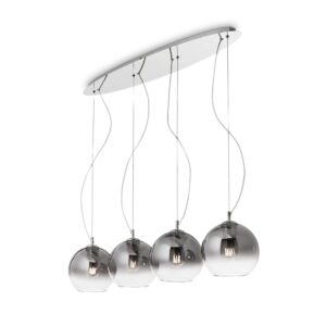 IDEAL LUX Κρεμαστό Φωτιστικό NEMO 4xE27 Φιμέ Χρώματος – 149561