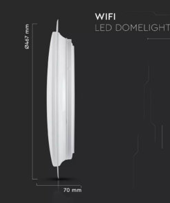 Wi-Fi Πλαφονιέρα LED 40W Smart Home Συμβατή με Amazon Alexa & Google Home V-TAC 2700K-6400K – 1497