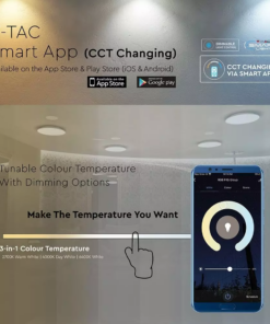 Wi-Fi Πλαφονιέρα LED 40W Smart Home Συμβατή με Amazon Alexa & Google Home V-TAC 2700K-6400K – 1497