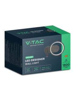 Απλίκα Κρεβατιού LED 14W με Αναγνώστη Μαύρο V-TAC Φυσικό Λευκό 4000K – 14980
