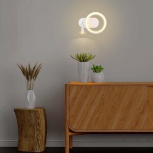Απλίκα Κρεβατιού LED 14W με Αναγνώστη Λευκό V-TAC Θερμό Λευκό 3000K – 14983