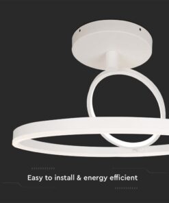 Φωτιστικό Οροφής LED 38W Λευκό V-TAC 4000lm Θερμό Λευκό 3000K – 14984