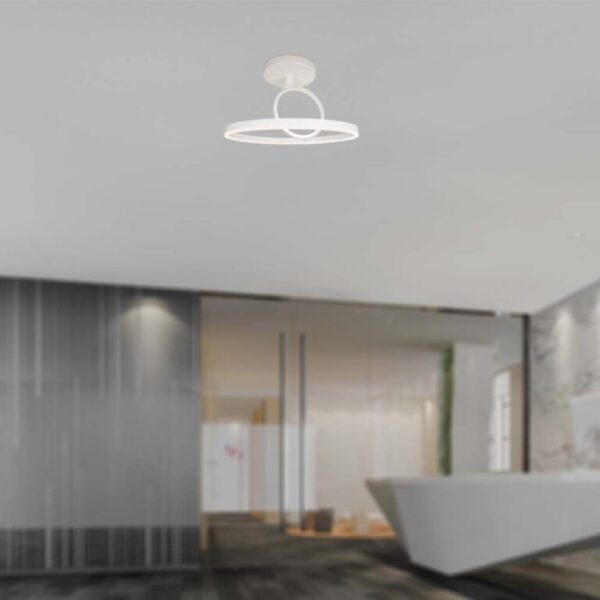LED φωτιστικό οροφής Designer 37W 4000Κ φυσικό λευκό με λευκό σώμα V-TAC – 14985