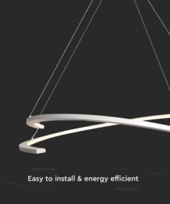 LED κρεμαστό φωτιστικό οροφής Designer 48W 3000K θερμό λευκό με λευκό σώμα dimmable V-TAC – 14986