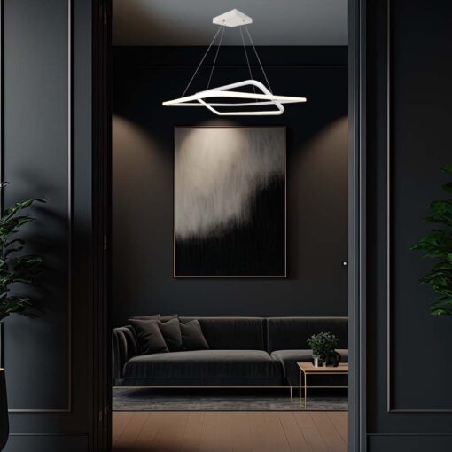 Κρεμαστό LED Φωτιστικό 50W Dimmable Λευκό V-TAC 5150lm Φυσικό Λευκό 4000K – 14989