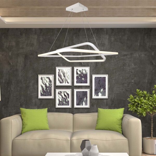 Κρεμαστό LED Φωτιστικό 50W Dimmable Λευκό V-TAC 5150lm Φυσικό Λευκό 4000K – 14989