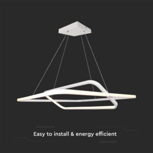 Κρεμαστό LED Φωτιστικό 50W Dimmable Λευκό V-TAC 5150lm Φυσικό Λευκό 4000K – 14989