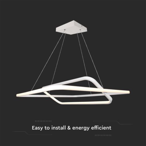 Κρεμαστό LED Φωτιστικό 50W Dimmable Λευκό V-TAC 5150lm Φυσικό Λευκό 4000K – 14989