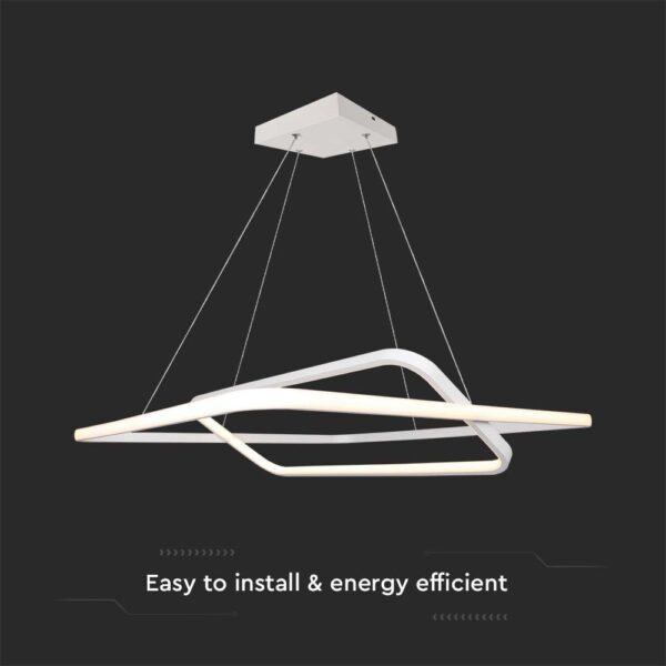 Κρεμαστό LED Φωτιστικό 50W Dimmable Λευκό V-TAC 5150lm Φυσικό Λευκό 4000K – 14989